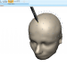 acquire head shape points by moving the pointer tool along the subject's head.